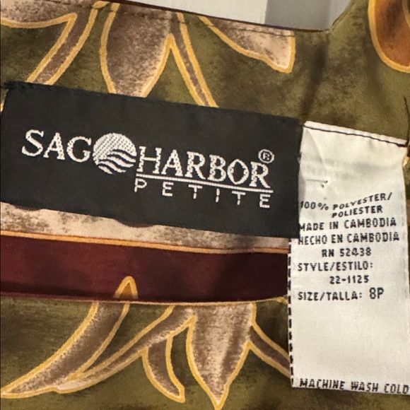 NWT Sag Harbor Patterned Dress - Picture 3 of 3